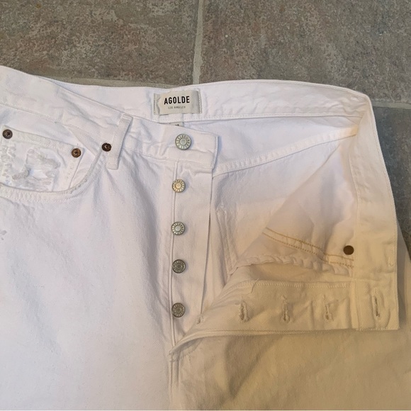 Agolde 90’s mid-rise loose fit distressed jeans. - Picture 6 of 12